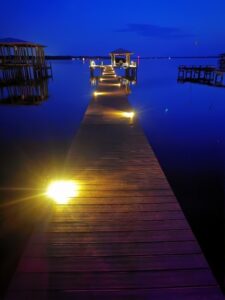 Professionally installed outdoor lighting systems to illuminate a deck