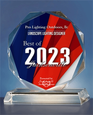 2023 Best of Jacksonville award for prolighting outdoors